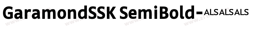 GaramondSSK SemiBold字体转换